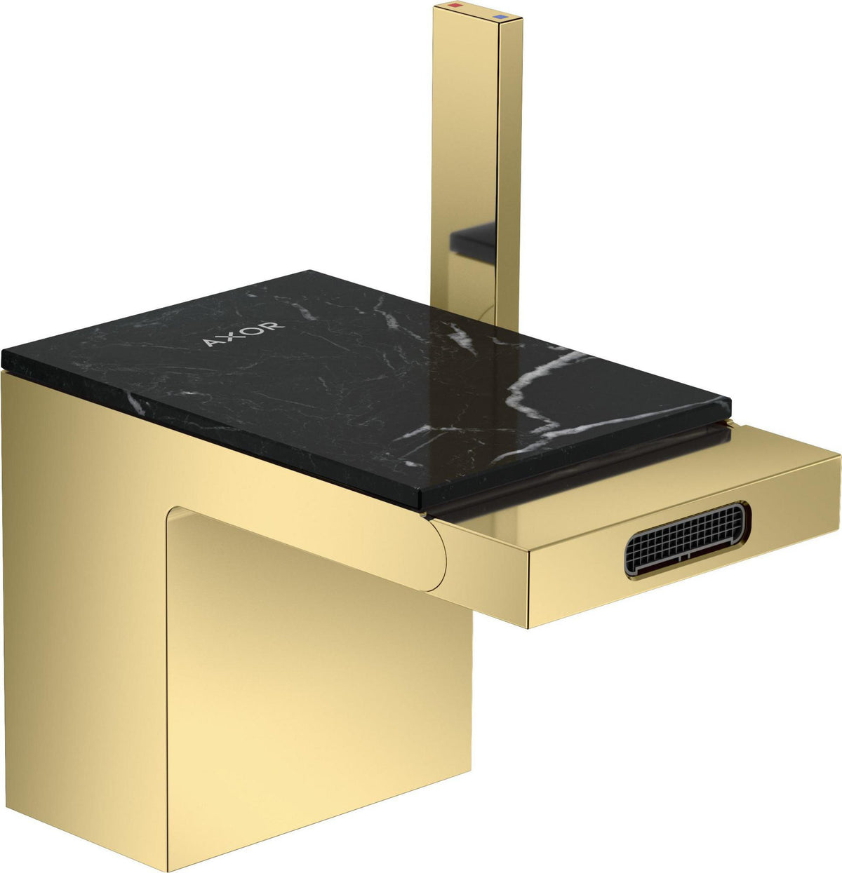 AXOR MyEdition Platte 150 in Leder – Abnehmbare Design-Abdeckung für Waschtischarmaturen