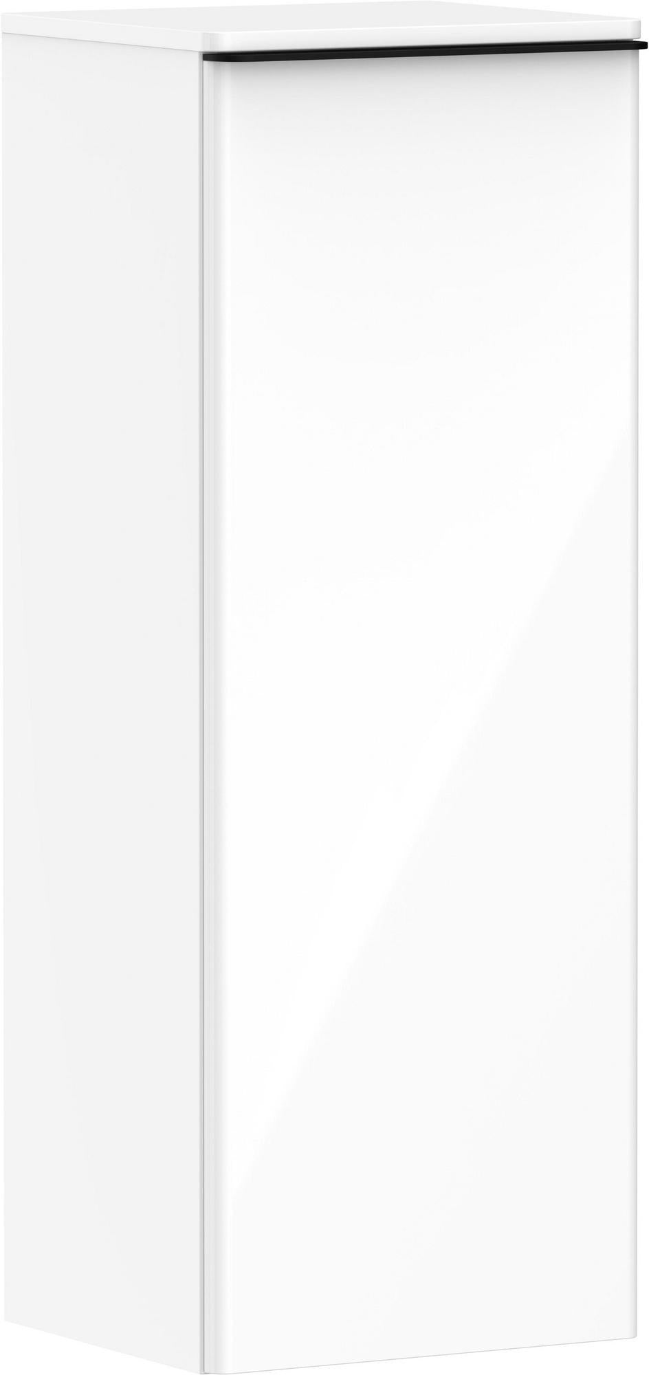 HANSGROHE Xelu Q Halbhochschrank 1065 mm weiß hochglanz – 1 Tür, SoftClose, links