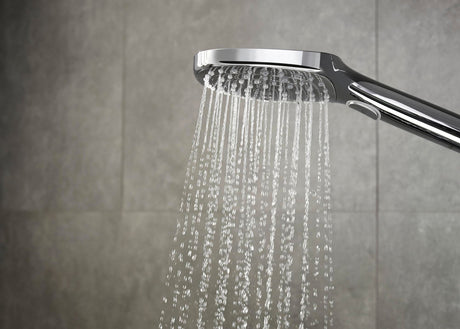 Handbrause RAINDANCE SELECT E 120 3jet von HANSGROHE – 3 Strahlarten, EcoSmart, QuickClean
