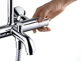 HANSGROHE Showerpipe VERNIS Blend 200 1jet mit Wannenthermostat EcoSmart chrom