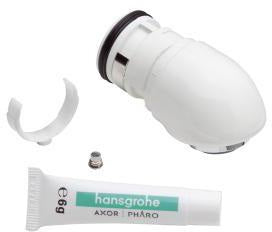 HANSGROHE AXOR UNO Drehauslauf für Waschtischmischer in Rot – Ersatzteil mit UBA-Positivliste