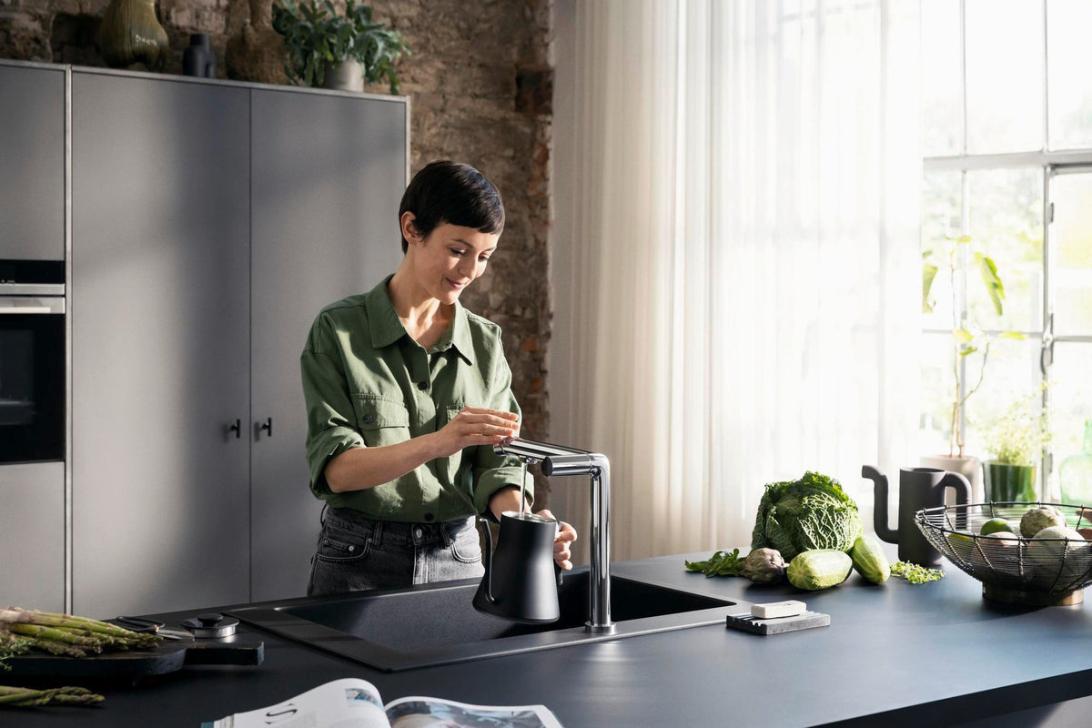 HANSGROHE SodaSystem 240 Aqittura M91 Starter Set – gefiltertes, gekühltes & sprudelndes Wasser direkt am Hahn