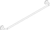 AXOR Universal Circular Badetuchhalter 800 mm mattweiß – Wandmontage, verdeckte Befestigung, 1 Stange
