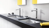 HANSGROHE Metris Einhebel-Waschtischmischer 200 chrom – ComfortZone, 5 l/min, mit Zugstangen-Ablaufgarnitur