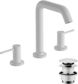 HANSGROHE Tecturis S 3-Loch-Waschtischmischer ComfortZone 150 mit Push-Open Ablaufgarnitur, Chrom