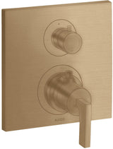 AXOR Citterio Thermostatbatterie Unterputz mit Abstellventil und Hebelgriff Chrom