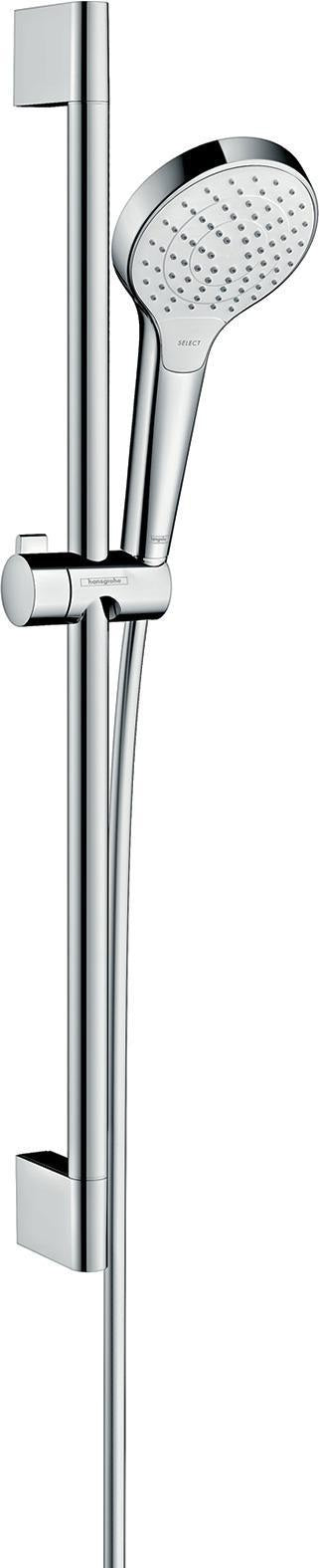 HANSGROHE Brauseset Croma Select S Vario mit Unica´Croma Stange 650 mm weiß/chrom
