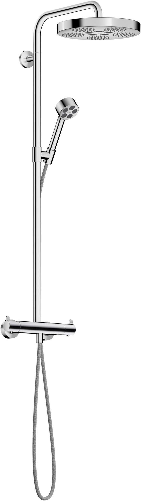 AXOR One Showerpipe mit Thermostat und Kopfbrause 280 1jet in Chrom