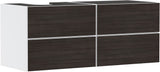 HANSGROHE Xevolos E Waschtischunterschrank 1370 mm mattweiß/eiche dunkel, grifflos
