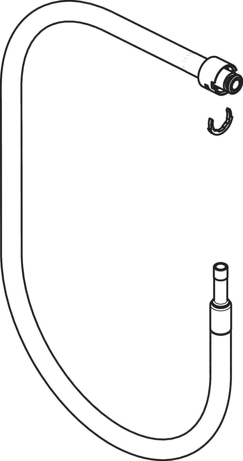 Hansgrohe Auszugschlauch 1700 mm – Flexibler Ersatzschlauch für Küchenarmaturen