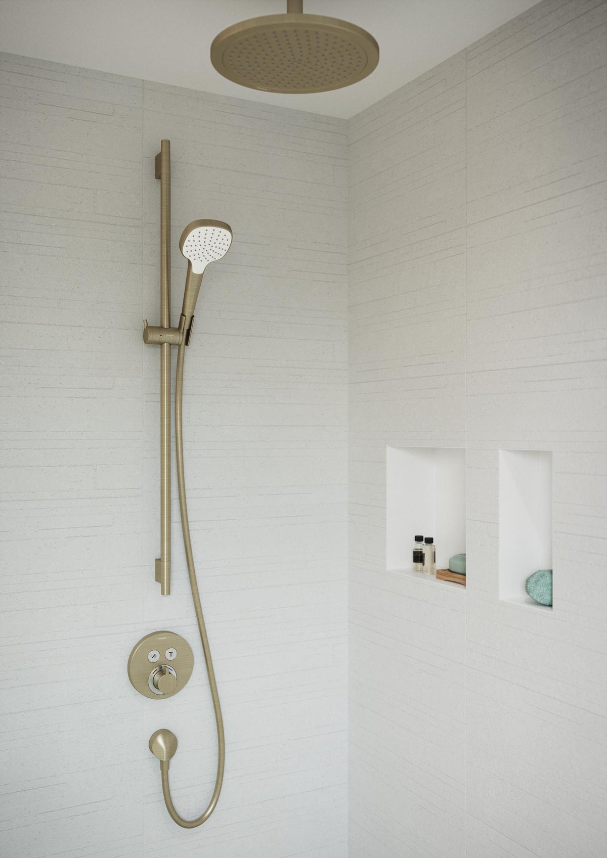 HANSGROHE XtraStoris Minimalistic Wandnische rahmenlos mattschwarz 300x150x100 mm