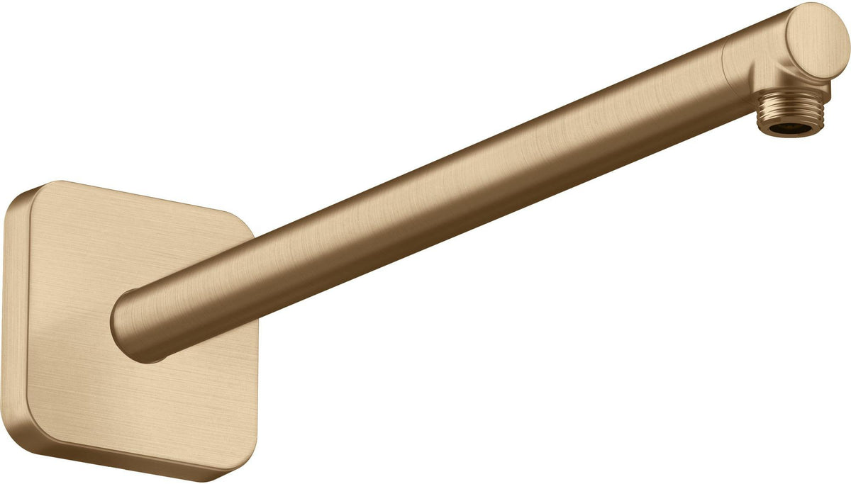 AXOR Brausearm 390mm DN 15 softsquare polished red gold – Wandmontage, Messing