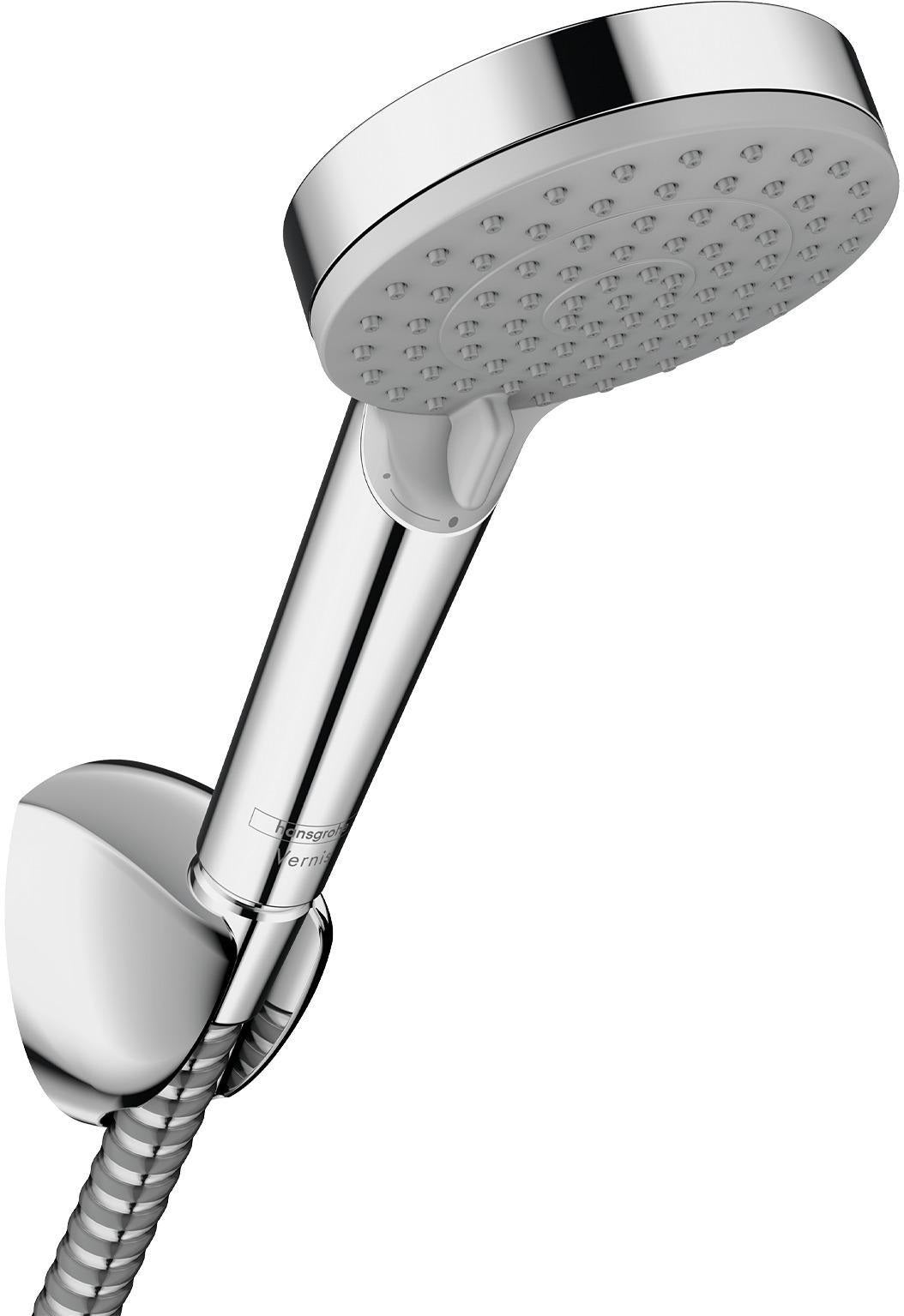 HANSGROHE Brauseset VERNIS Blend Vario/Porter Chrom – Handbrause mit 2 Strahlarten & 1600 mm Schlauch