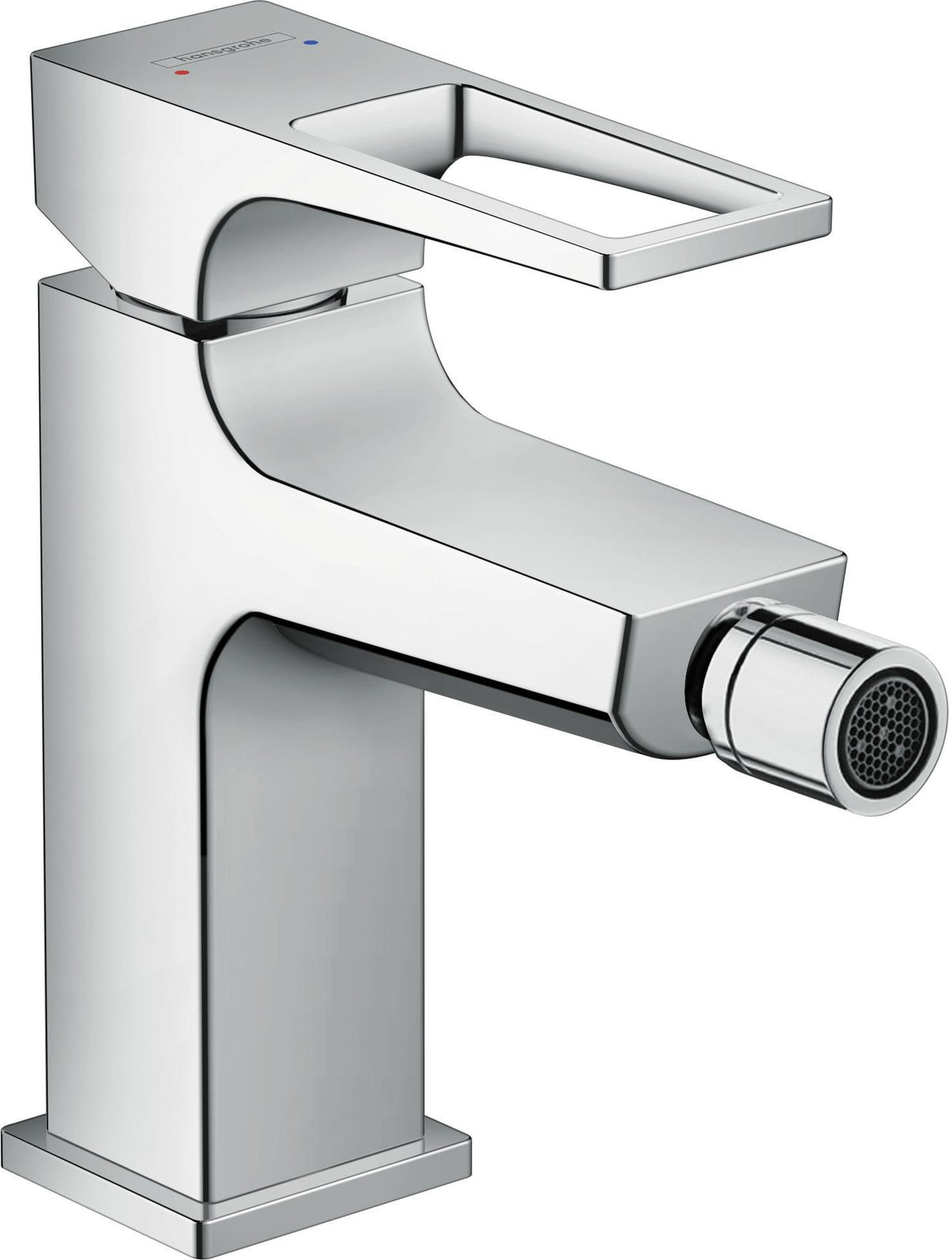 HANSGROHE Metropol Einhebel-Bidetmischer DN 15 chrom – mit Ablaufgarnitur und Kugelgelenk-Strahlformer