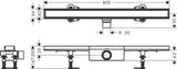 HANSGROHE RainDrain Compact Duschrinne 1200 mm Komplettset befliesbar