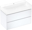 HANSGROHE Xevolos E Waschtisch 1000x480mm weiß mit Hahnloch und SmartClean
