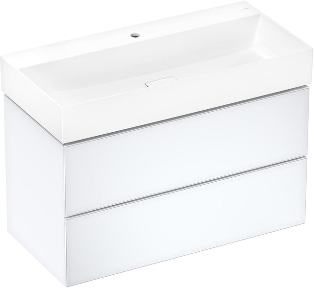 HANSGROHE Xevolos E Waschtisch 1000x480mm weiß mit Hahnloch und SmartClean