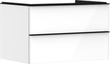 HANSGROHE Waschtischunterschrank Xelu Q 780 mm weiß hochglanz mit SoftClose und Inneneinteilung