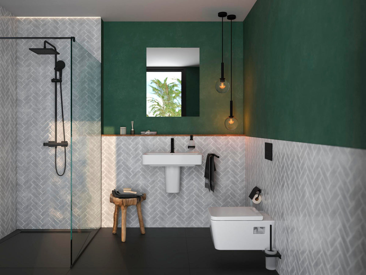 Hansgrohe AddStoris Handtuchhalter 2-armig 445 mm Chrom – Wandmontage, verdeckte Befestigung