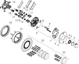HANSGROHE ShowerSelect Comfort S Thermostat Fertigmontageset Unterputz Chrom für 2 Verbraucher