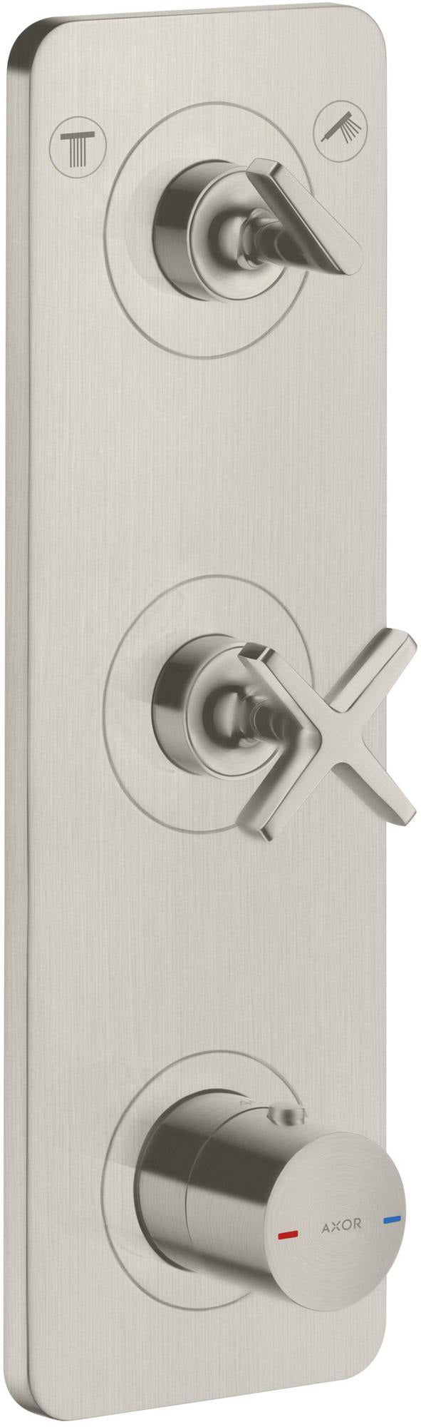 AXOR Citterio E Thermostatmodul DN20 für 2 Verbraucher – Chrom, 380x120 mm