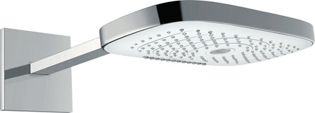 HANSGROHE Raindance Select E 300 Kopfbrause 3 Strahlarten mit 390 mm Brausearm – Weiß/Chrom