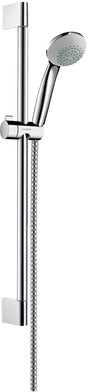 HANSGROHE Brauseset Crometta 85 Mono – Brausestange Unica 650 mm, Chrom, QuickClean