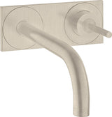 AXOR Uno² Einhebel-Waschtischmischer DN 15 Unterputz mit 225 mm Auslauf und Ablaufgarnitur in Chrom