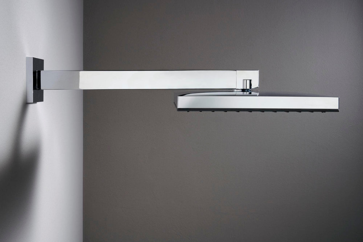 HANSGROHE Pulsify E 260 Kopfbrause 1 Strahlart PowderRain chrom – 260 x 260 mm, Fast Drain, für Wand- und Deckenmontage