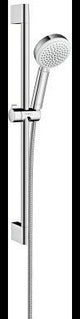 HANSGROHE Brauseset Crometta 100 Vario mit Unica´Croma Stange 650 mm Weiß/Chrom