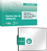 HANSGROHE Xarita Lite Q Wandspiegel 500 mm mit seitlicher LED-Beleuchtung, mattschwarz