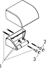 AXOR Universal Circular WC-Papierhalter mit Deckel, mattweiß, Wandmontage