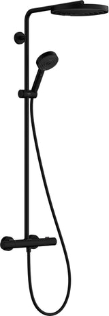 HANSGROHE Showerpipe Pulsify S Puro 1jet mit EcoSmart-Thermostat, chrom – 260 mm Kopfbrause