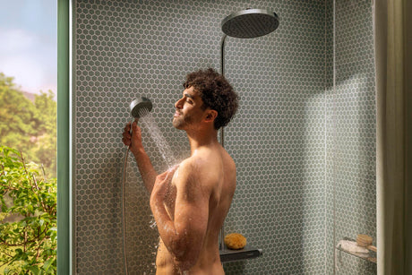 HANSGROHE Handbrause Activera Select S 95 2jet EcoSmart Chrom – 2 Strahlarten, Select-Taste, QuickClean+