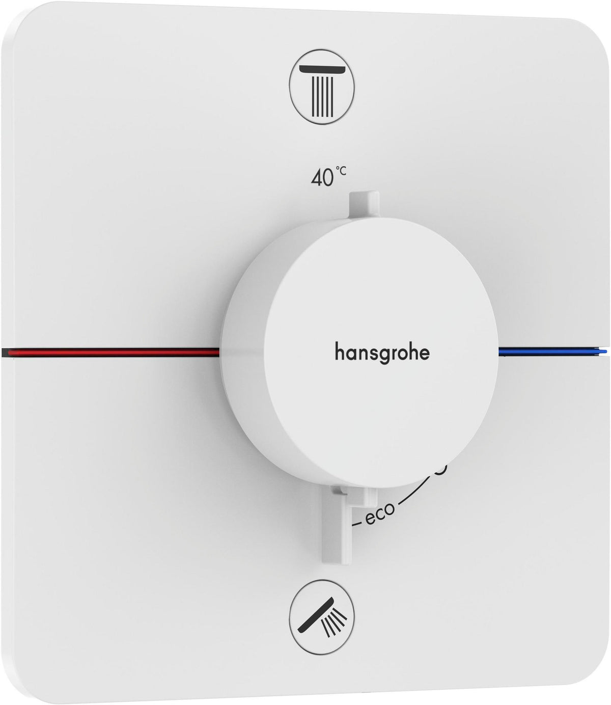 HANSGROHE ShowerSelect Comfort Q Thermostat UP Chrom – 2 Verbraucher, Select-Tasten, Mengensteuerung