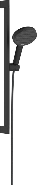 HANSGROHE Raindance Alive Select S 125 Brauseset mit 3 Strahlarten, EcoSmart, Unica 650 mm, Schwarz