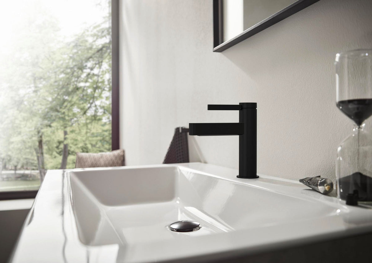 HANSGROHE Finoris Einhebel-Waschtischmischer 100 mit Push-Open Ablaufgarnitur, chrom