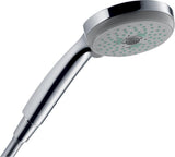 Hansgrohe Handbrause Croma 100 Multi DN 15 satinox – 3 Strahlarten & QuickClean