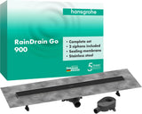 HANSGROHE RainDrain Go Duschrinne 900 mm Komplettset rückseitig befliesbar