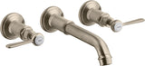 AXOR MONTREUX 3-Loch-Waschtischarmatur Unterputz DN 15 mit Hebelgriff Chrom