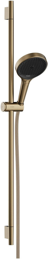 HANSGROHE Rainfinity 130 3jet Brauseset mit Unica S Puro 90 cm Stange Push Schieber chrom