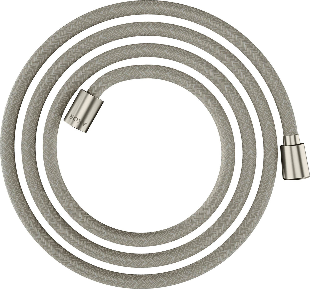 AXOR ShowerSolutions Textilbrauseschlauch 200 cm Chrom – konische und zylindrische Mutter
