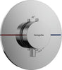 HANSGROHE ShowerSelect Comfort S Thermostat Fertigmontageset Unterputz Chrom – 1 Verbraucher, Stop-Funktion