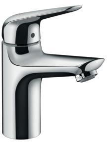 HANSGROHE Novus Einhebel-Waschtischmischer 100 CoolStart mit Push-Open Ablaufgarnitur chrom