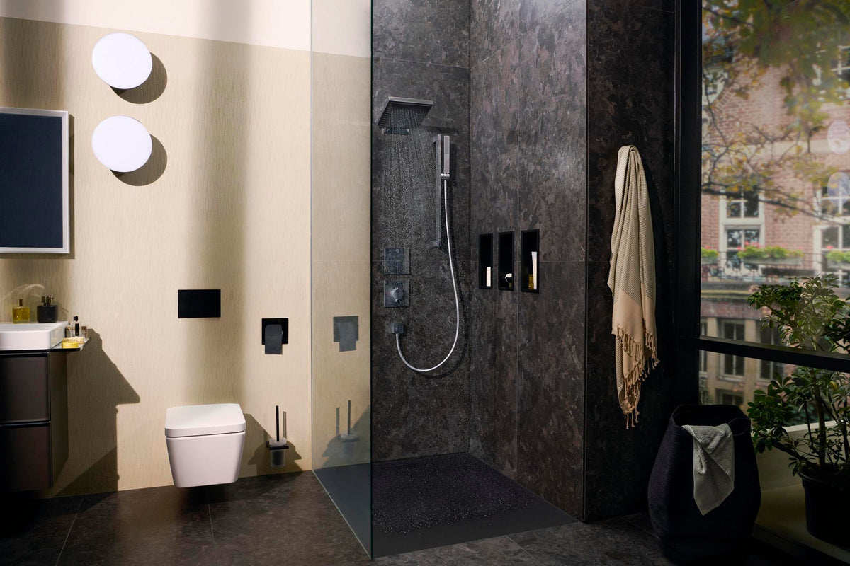 HANSGROHE XtraStoris Original WC-Papierhalter 150x150x140mm mattweiß – rahmenloses Design