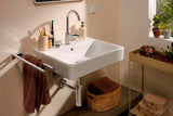 Hansgrohe Rebris S 210 Einhebel-Waschtischmischer mit Schwenkkopf und Zugstangen-Ablaufgarnitur, Chrom