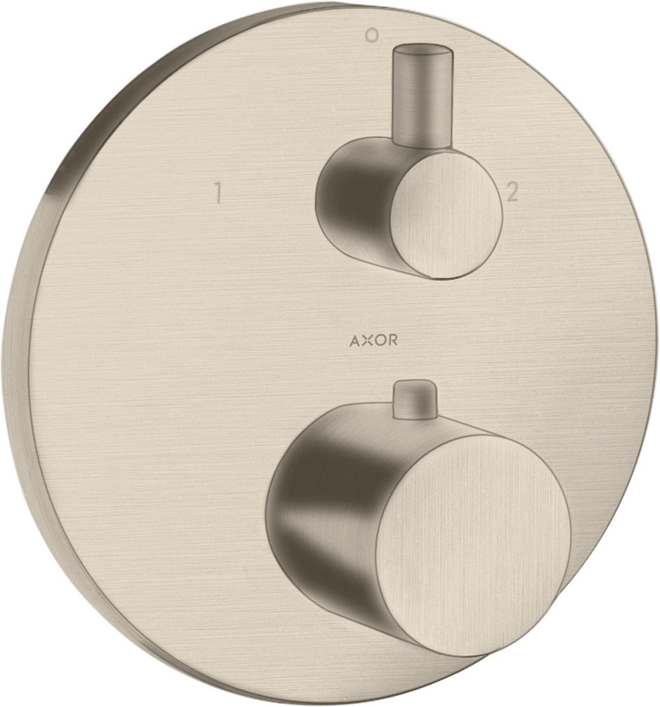 AXOR UNO² Thermostatbatterie mit Ab-/Umstellventil, chrom – 2 Verbraucher, Temperaturbegrenzer