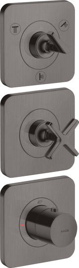 AXOR Citterio E Thermostatmodul DN 20 mit Rosetten für 3 Verbraucher, Chrom
