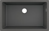 HANSGROHE Unterbauspüle S51 660 – SilicaTec, graphitschwarz, 1 Becken