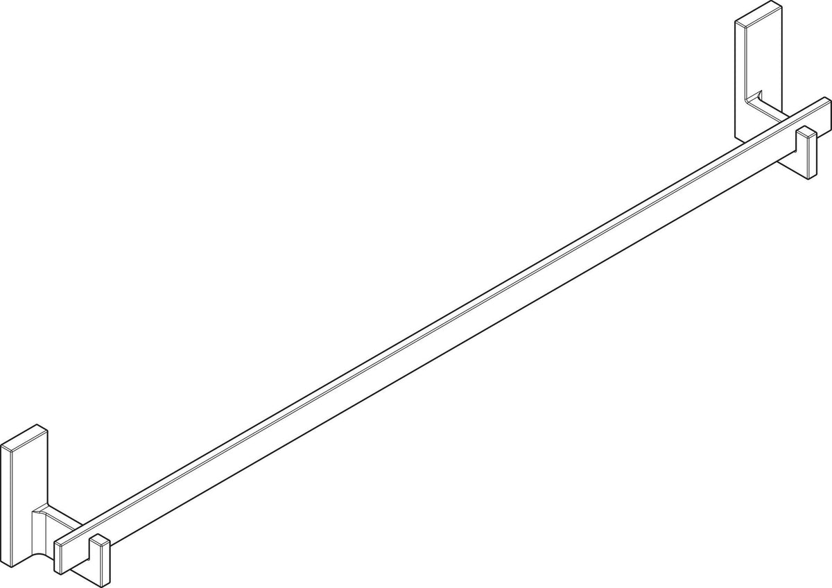 AXOR Universal Handtuchhalter 800 mm Polished Gold Optic – Wandmontage, Metall, 840 mm Gesamtlänge